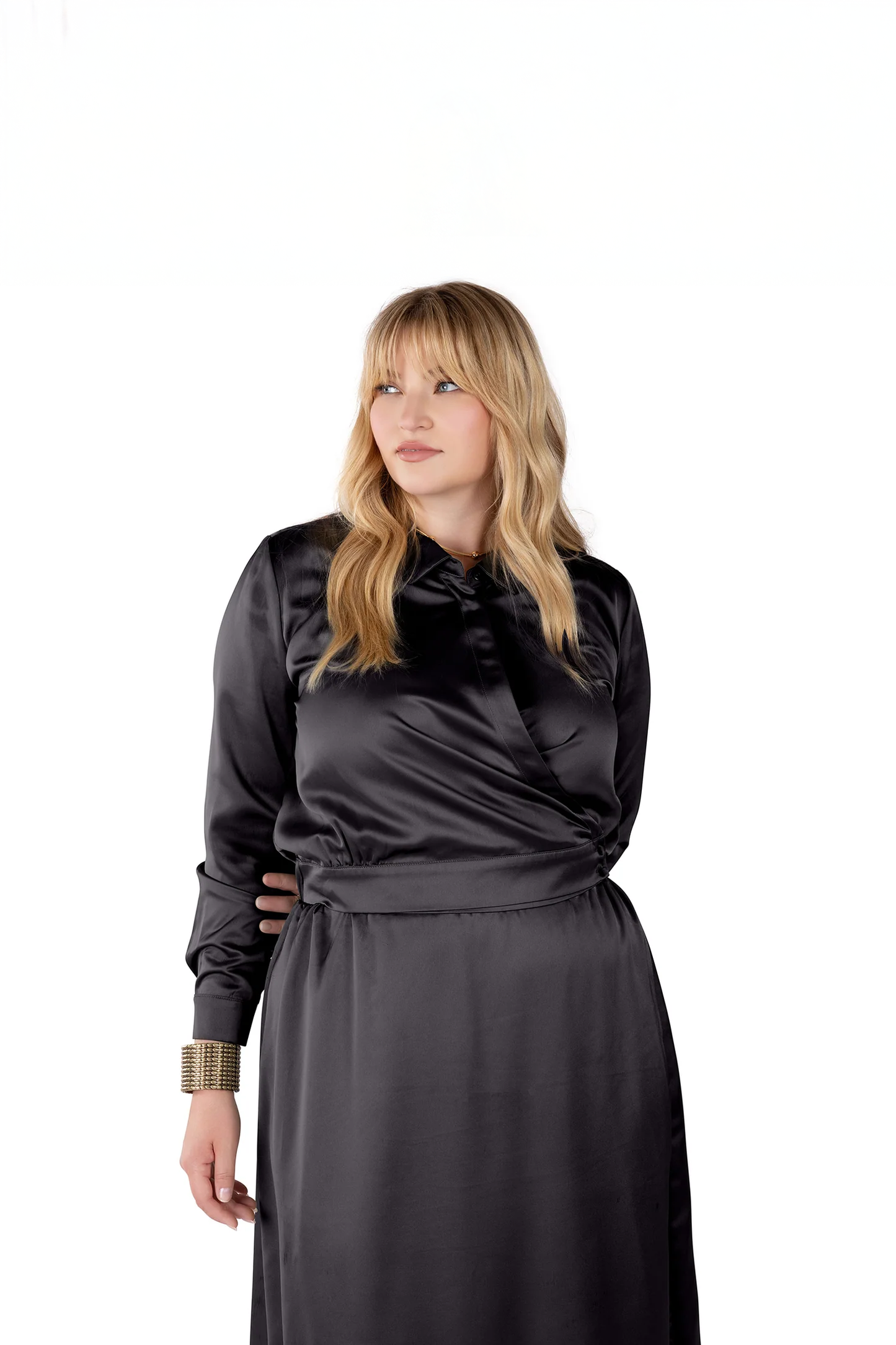 CODE APPAREL - WRAP BLOUSE