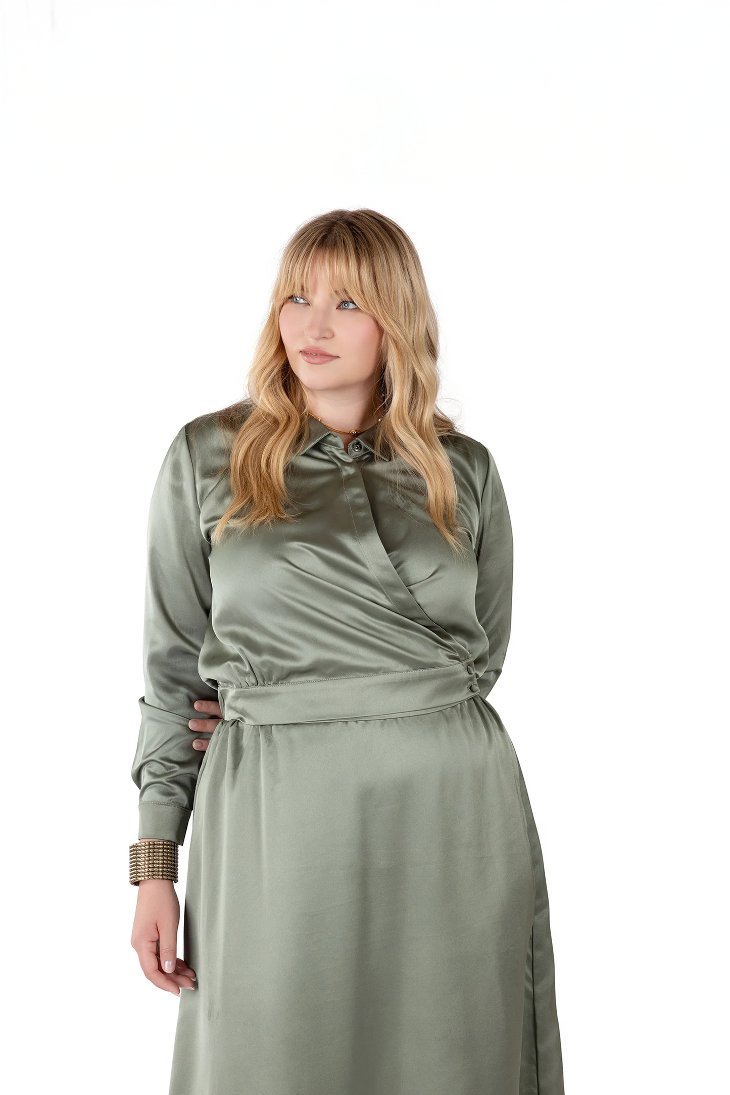 CODE APPAREL - WRAP BLOUSE