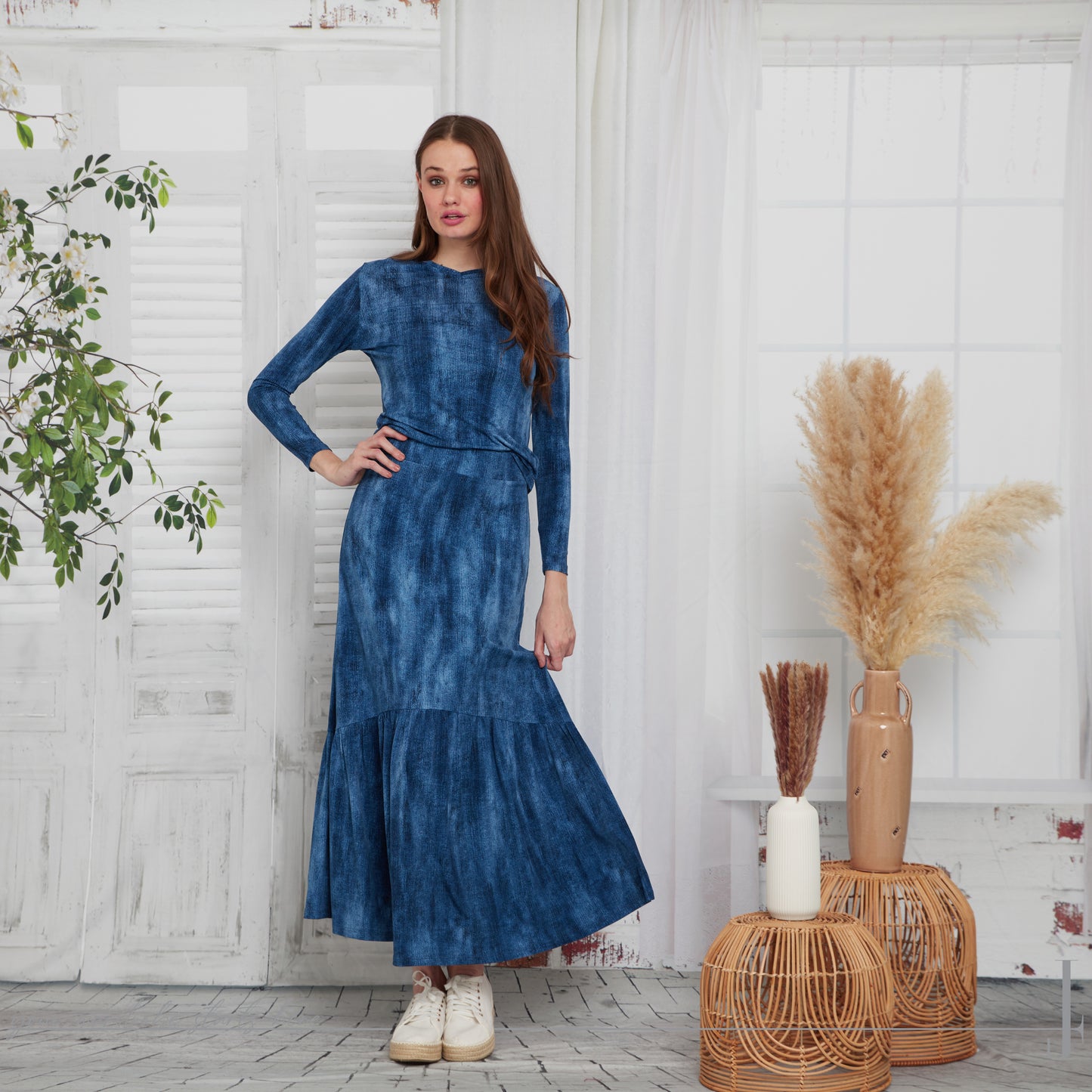 BATSHEVA TEE - CHAMBRAY