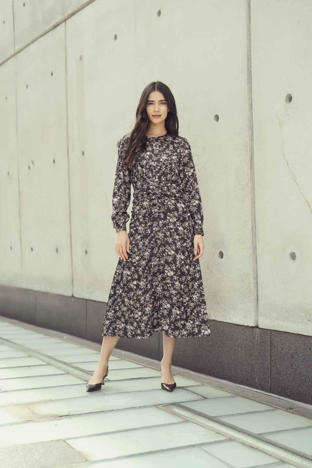 CLARA DRESS - BLACK FLORAL