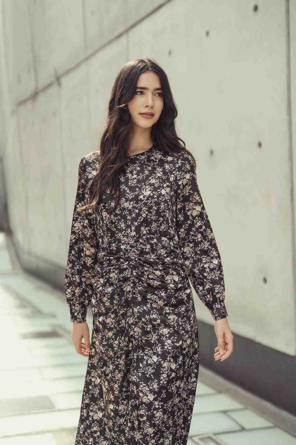 CLARA DRESS - BLACK FLORAL