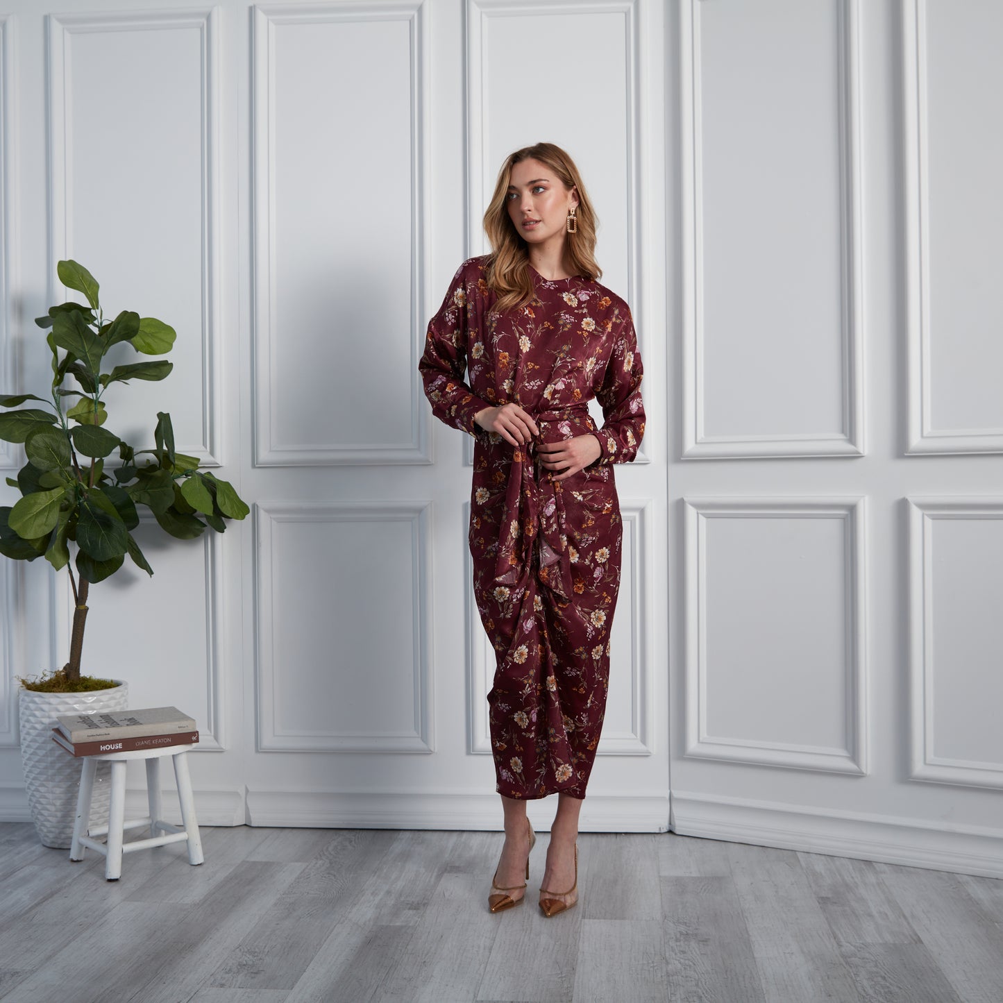 CLEO - TAN FLORAL