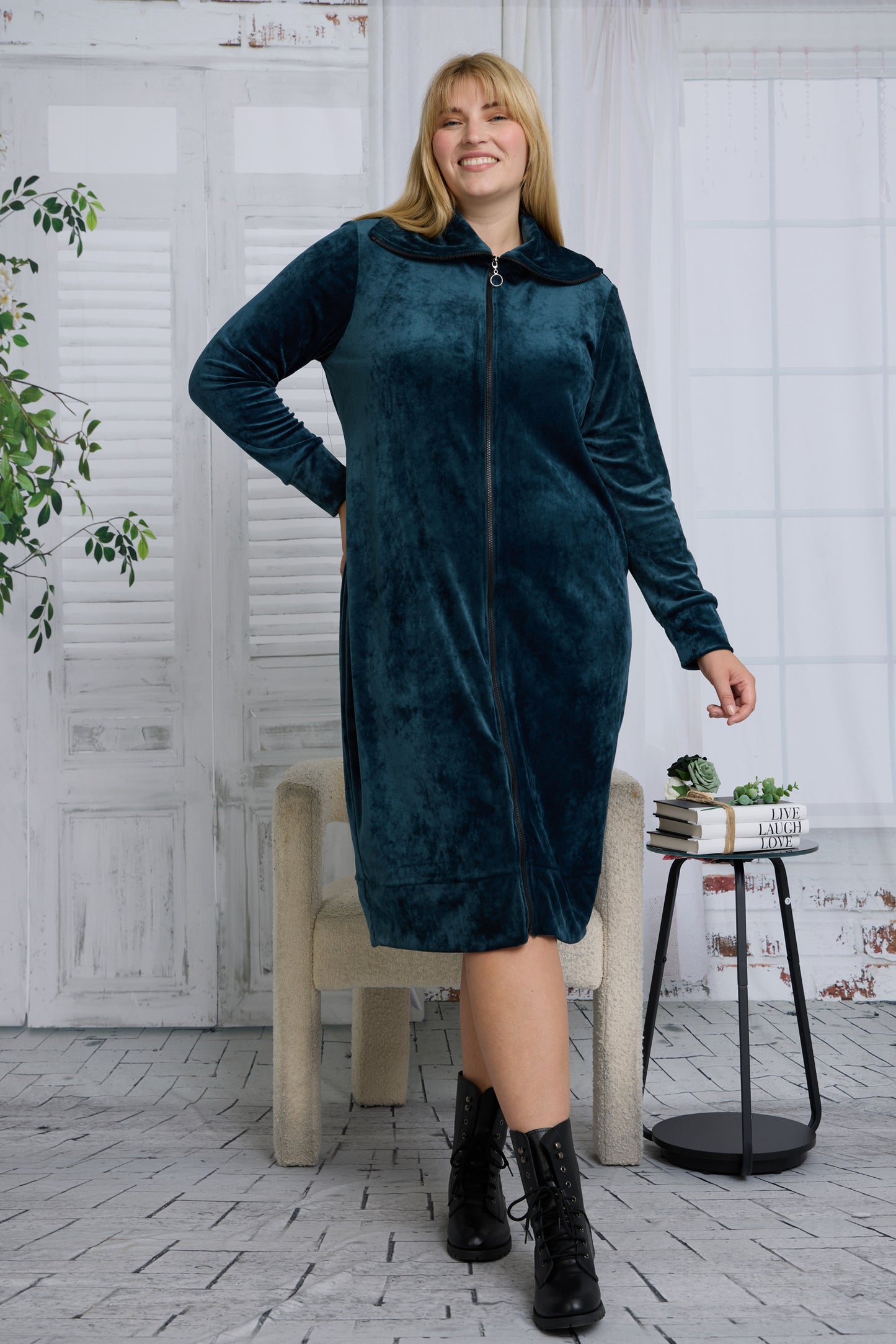 CONNIE DRESS PLUS - VELVET