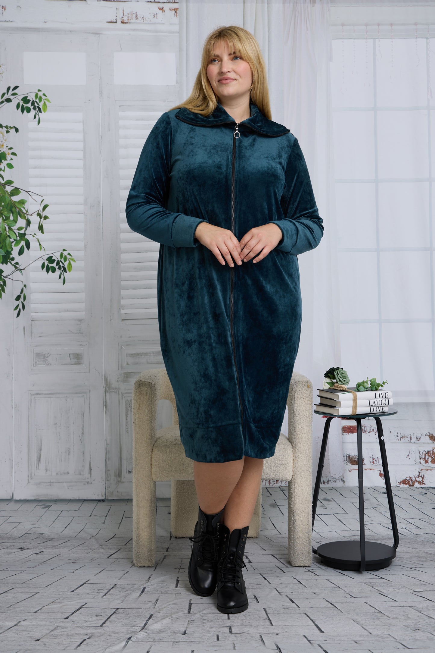 CONNIE DRESS PLUS - VELVET