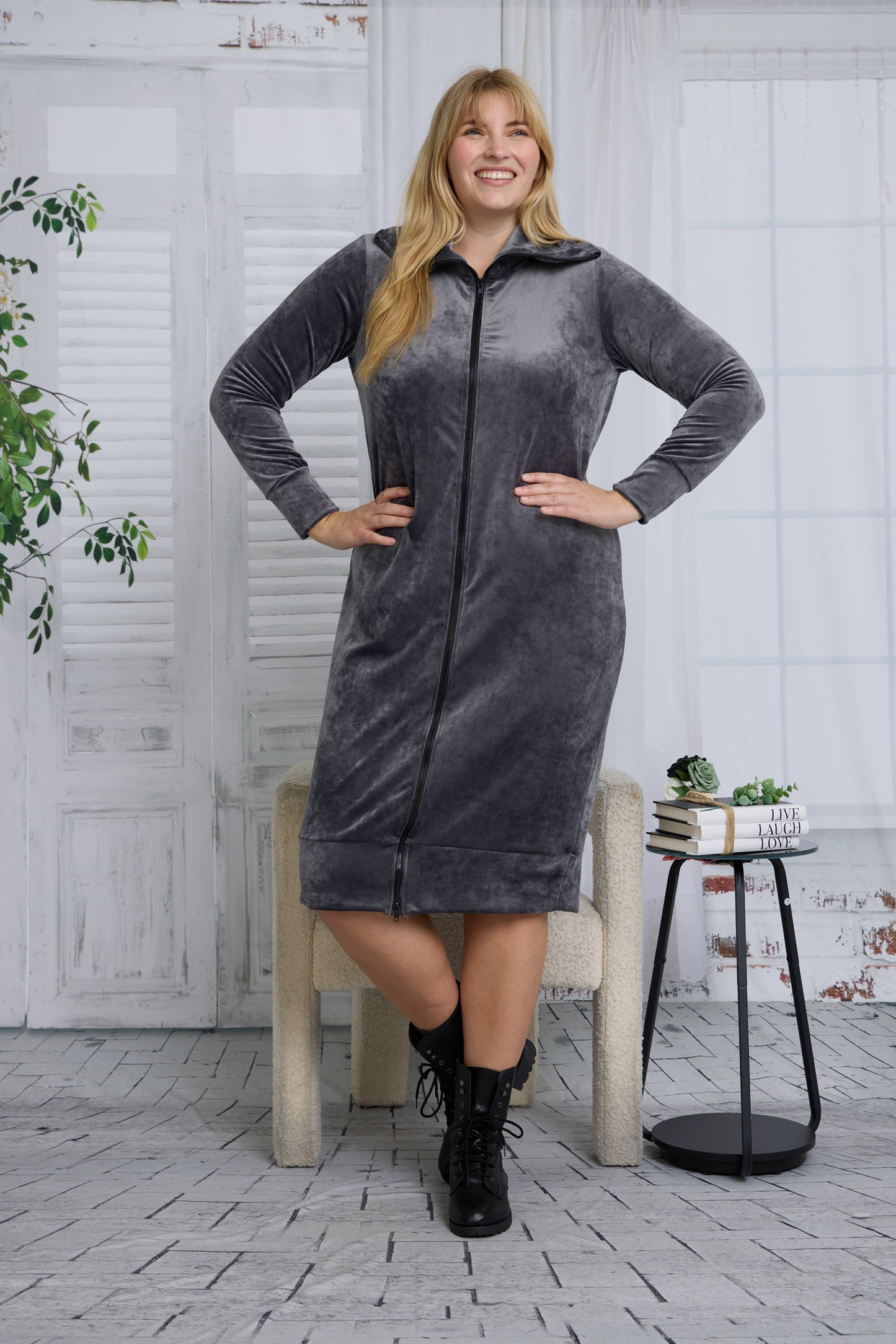 CONNIE DRESS PLUS - VELVET