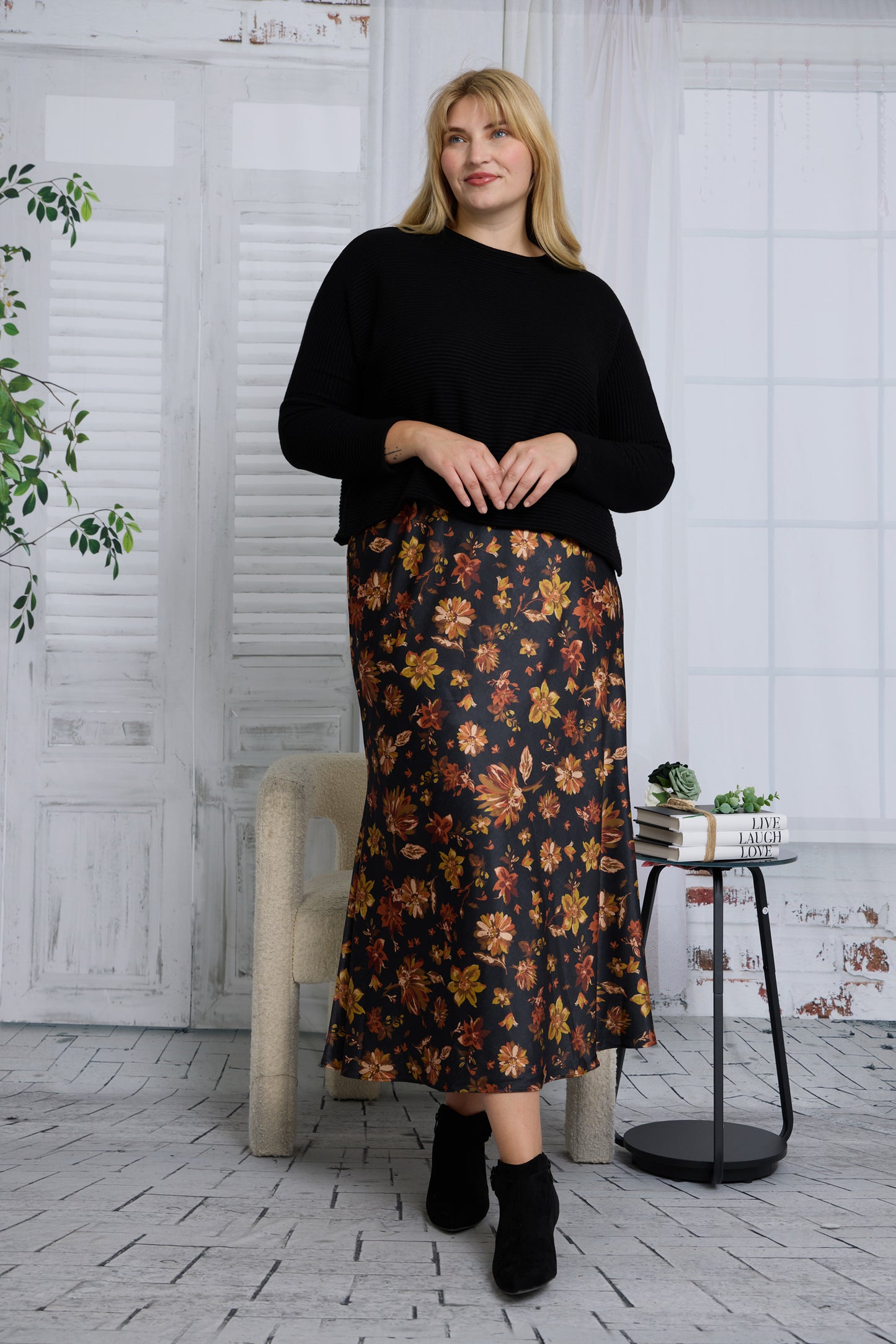 COSMO SKIRT PLUS - FLORAL