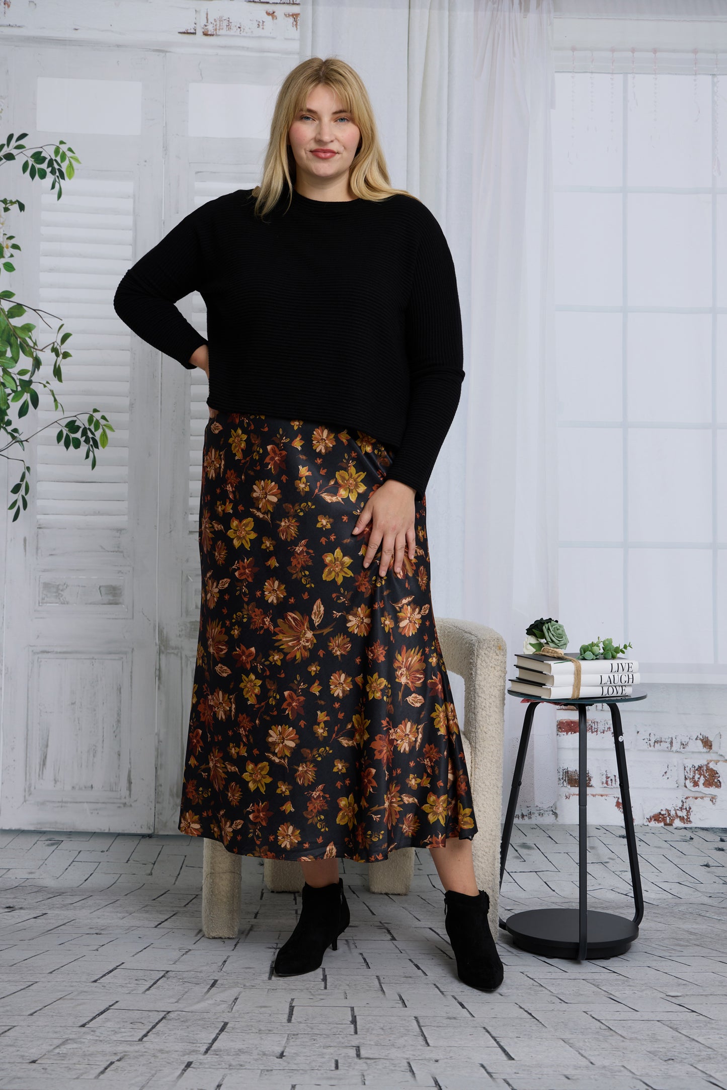 COSMO SKIRT PLUS - FLORAL