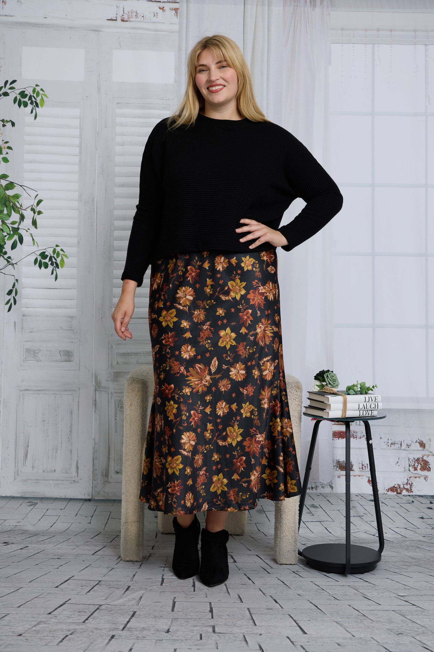 COSMO SKIRT PLUS - FLORAL
