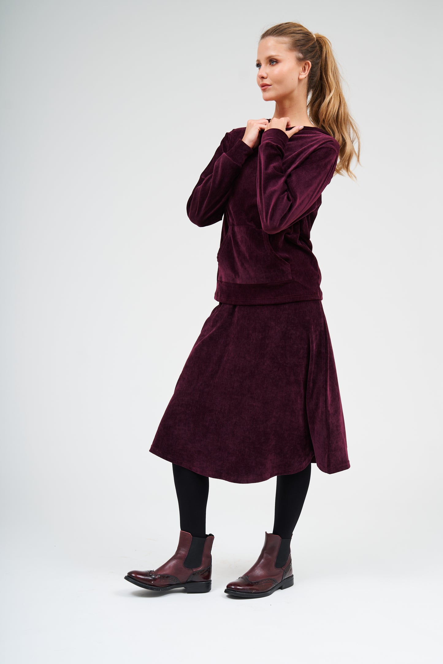 DF - VELVET SHISHI SKIRT