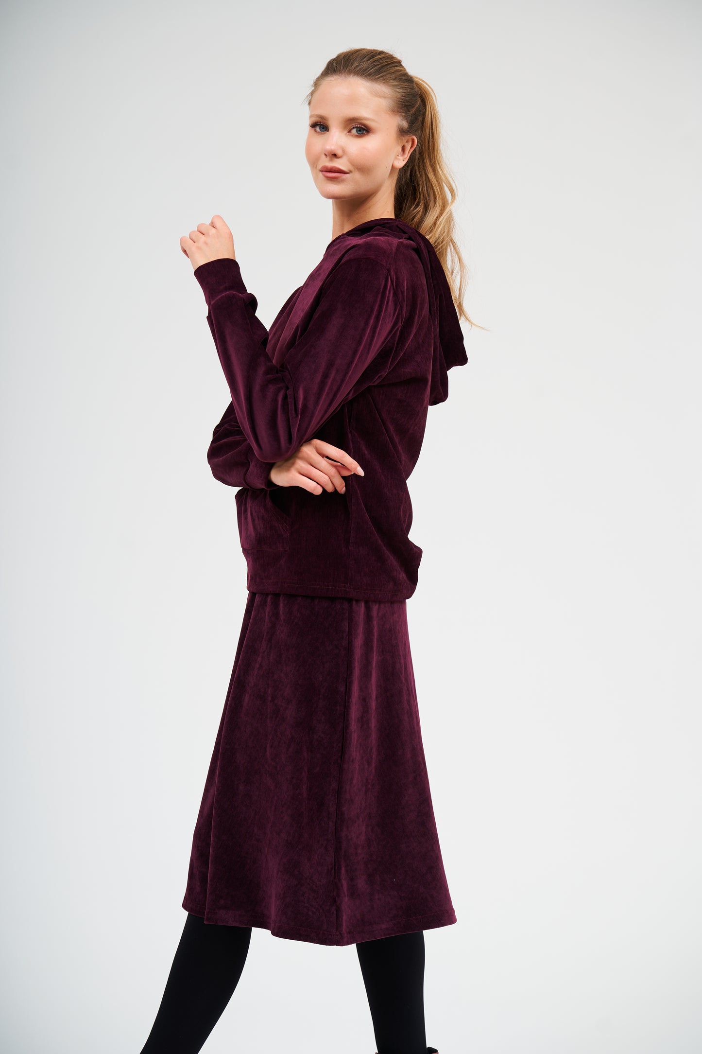 DF - VELVET SHISHI SKIRT