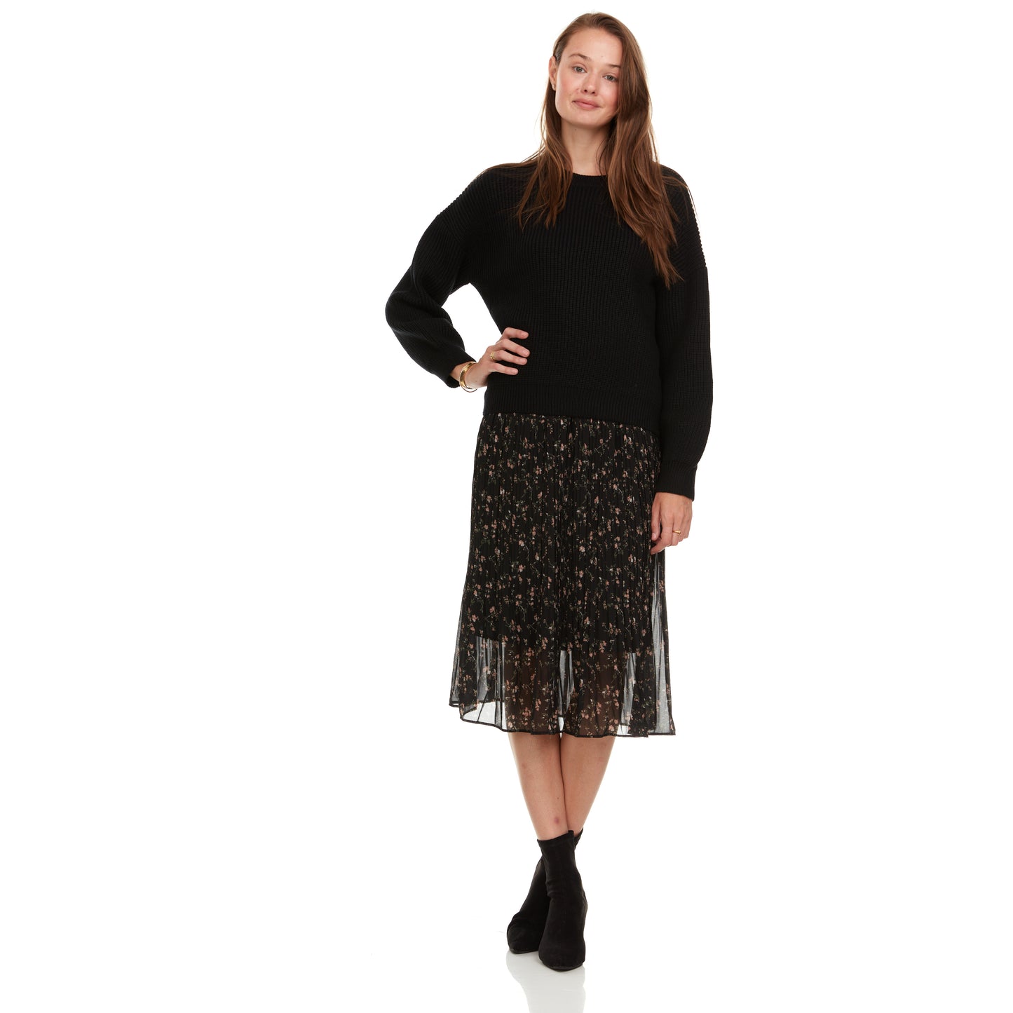 SOHO CHUNKY SWEATER - BLACK