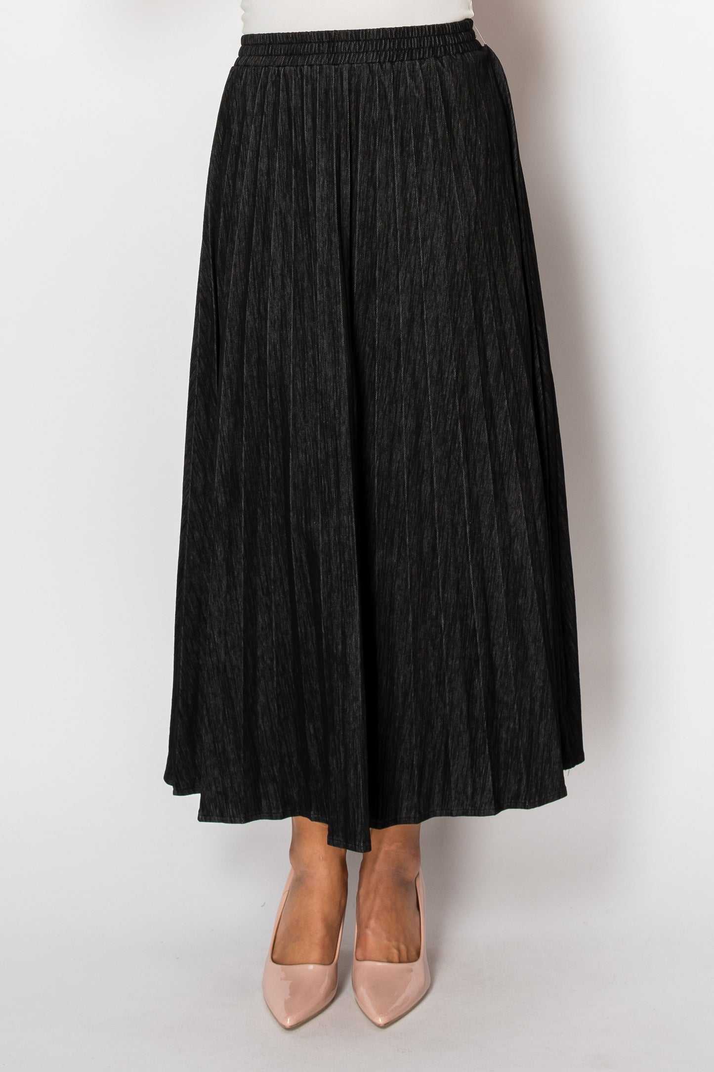 YAL - PLEATED COVER WAIST SKIRT