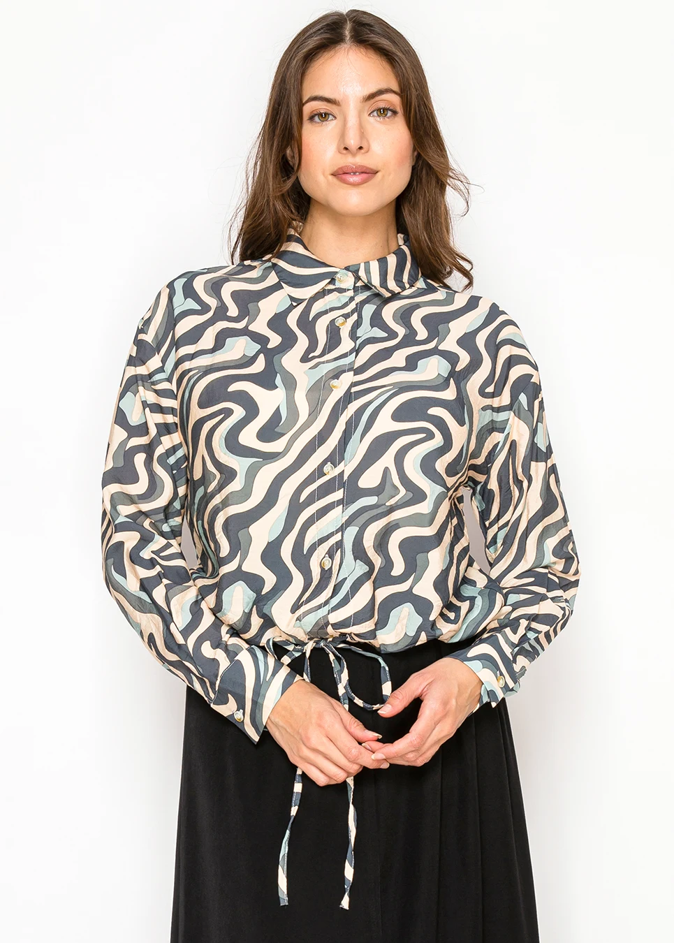 YAL - CINCH WAIST BLOUSE