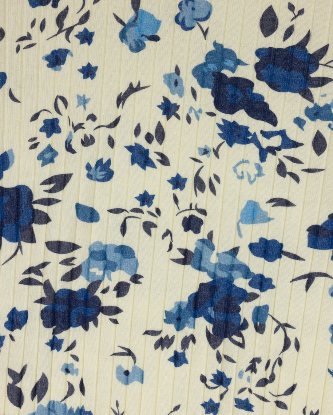 STORY - FLORAL PRINTED RIBBED TEE