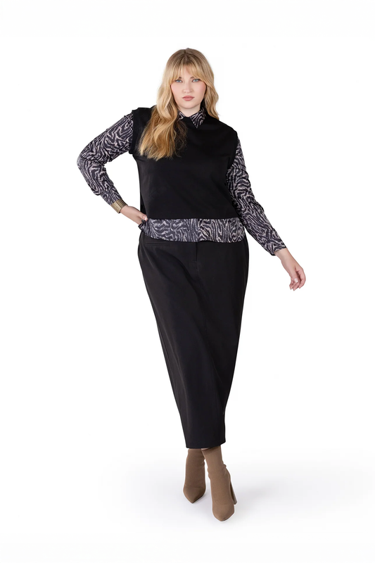 CODE APPAREL - SATIN PRINT SHIRT
