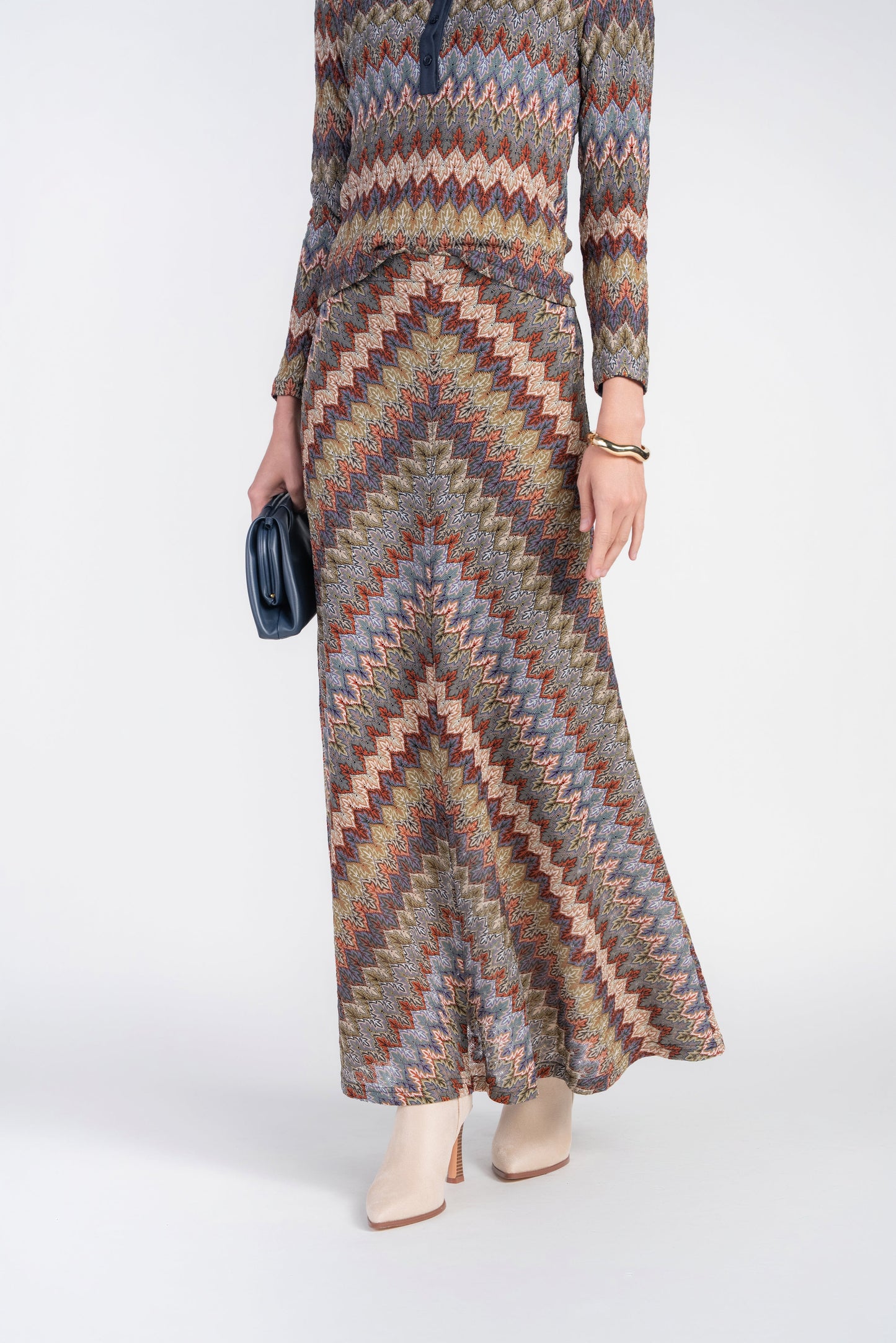 ALV - CHEVRON MAXI SKIRT