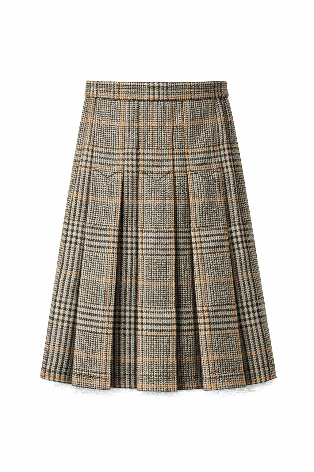 CODE - POWER PLEAT SKIRT PLAID