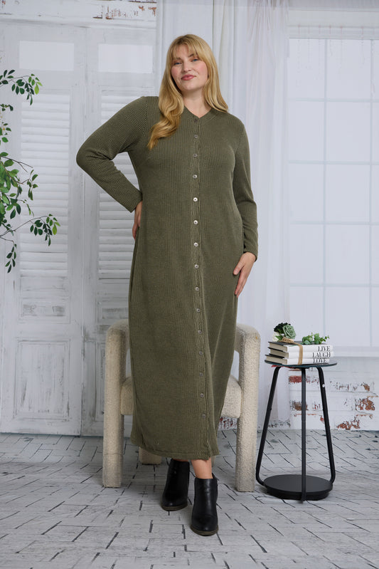 ALEXA DRESS PLUS - RIB