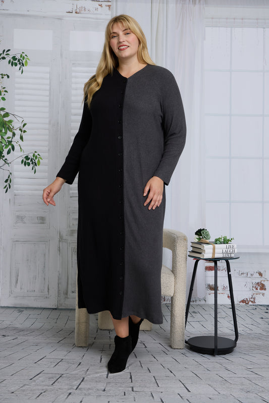 ALEXA DRESS PLUS - COLORBLOCK
