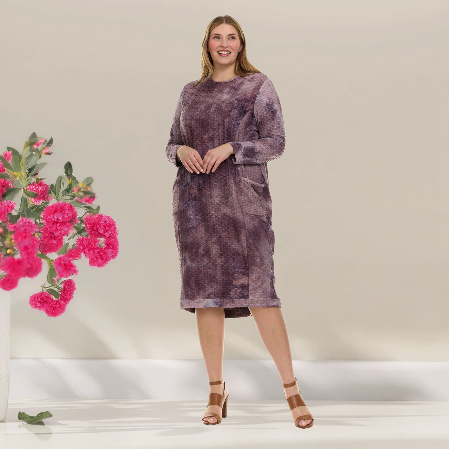 ALICE DRESS PLUS - HONEYCOMB