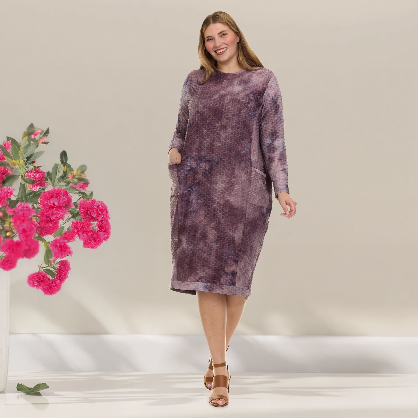 ALICE DRESS PLUS - HONEYCOMB