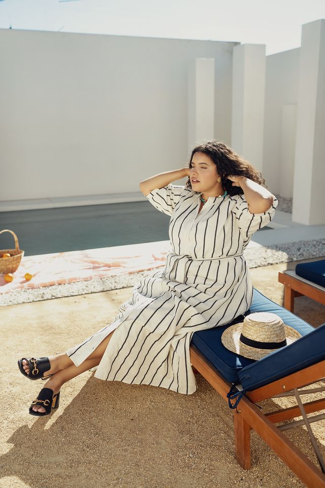 CODE - THE STRIPED SHIRT DRESS