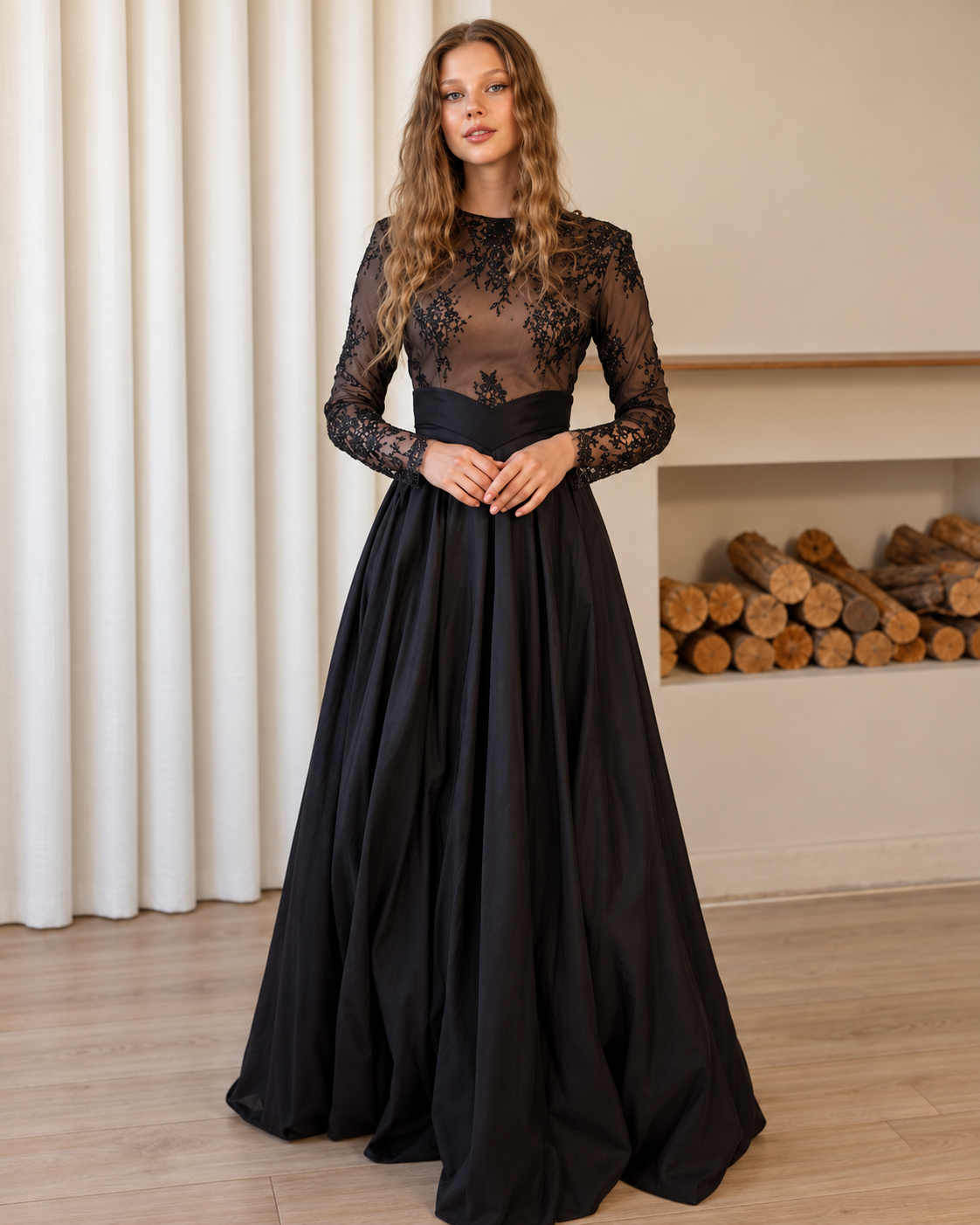 RACHEL SITBON - CORAL TAFFETA