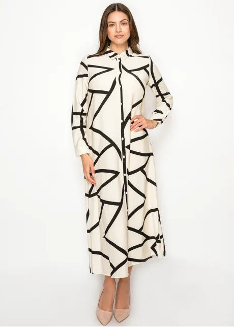 YAL - MARBLE PRINT DRESS