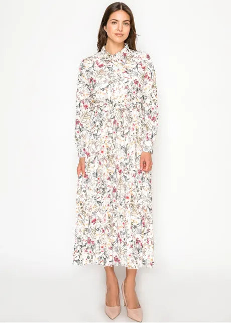 YAL - GEO PRINTED SHIRT DRESS