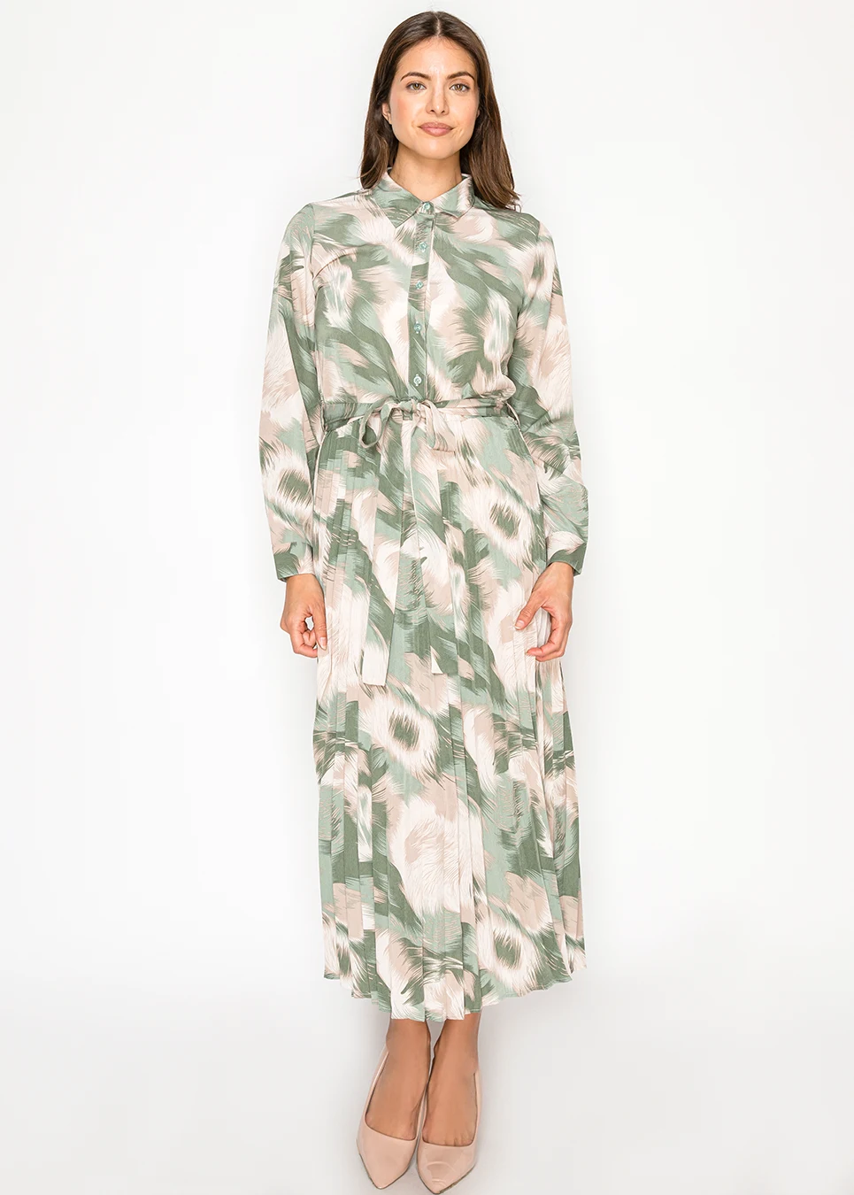 YAL - GEO PRINTED SHIRT DRESS