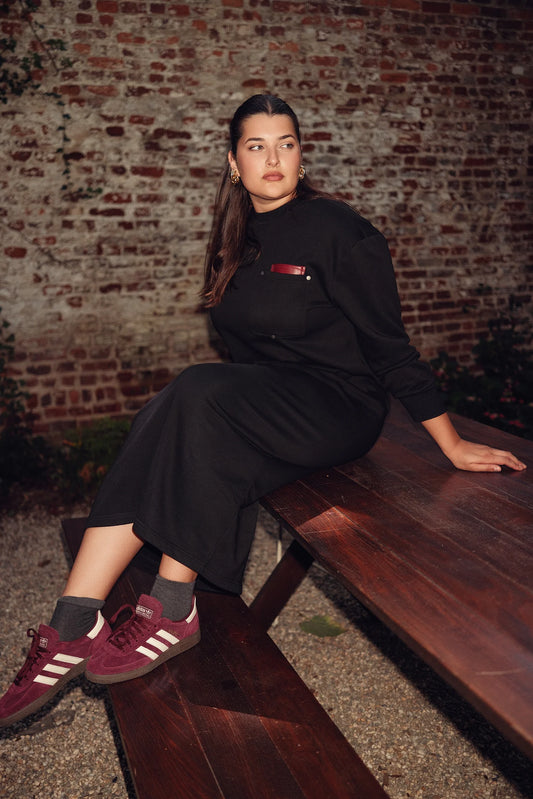 CODE - SWEATSHIRT POCKET DRESS