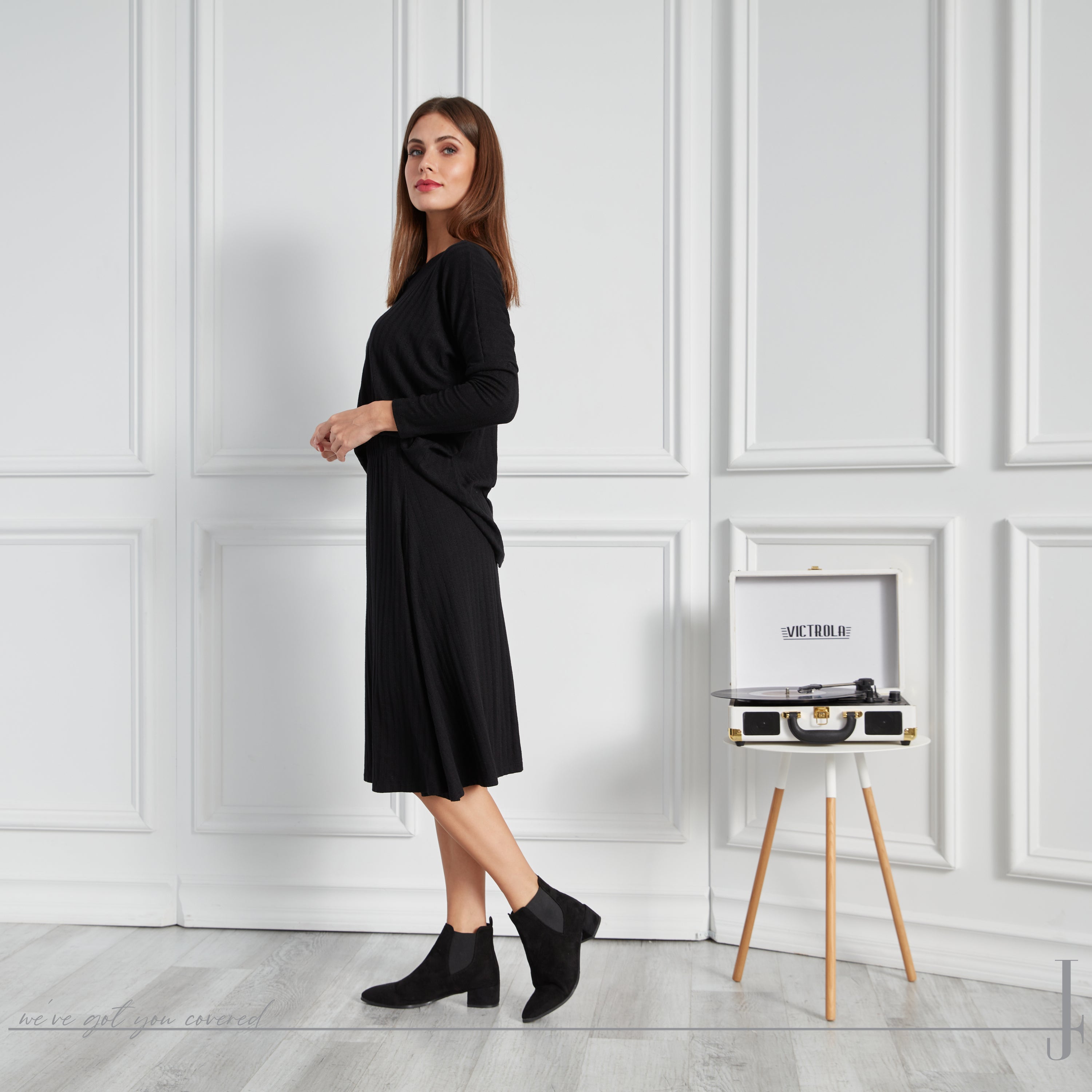 ELSIE FLARE SET - BLACK