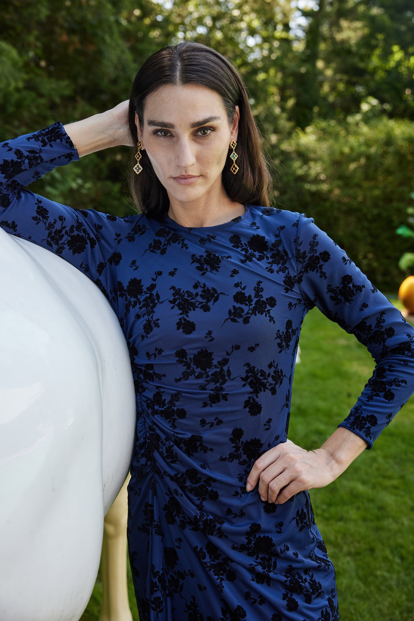 TESSA DRESS - VELVET FLORAL
