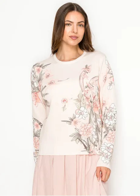 YAL - FLORAL DETAIL SWEATER