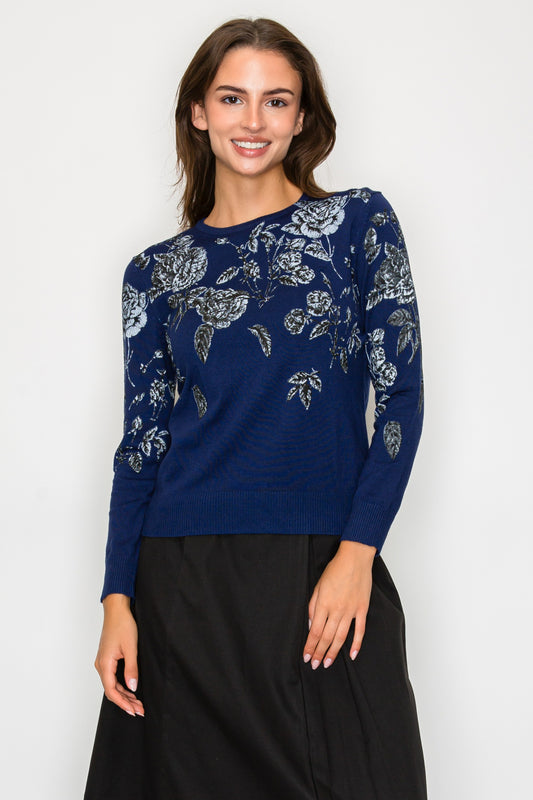 YAL - FLORAL SWEATER