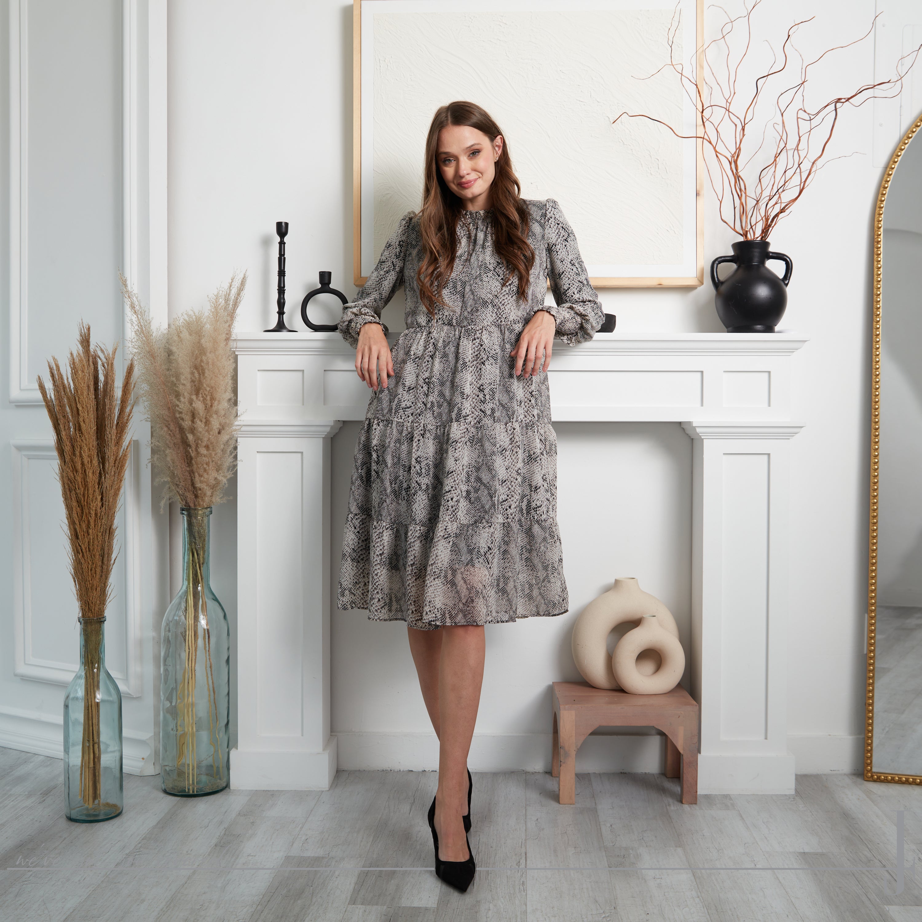 KAYLA - TAUPE PRINT