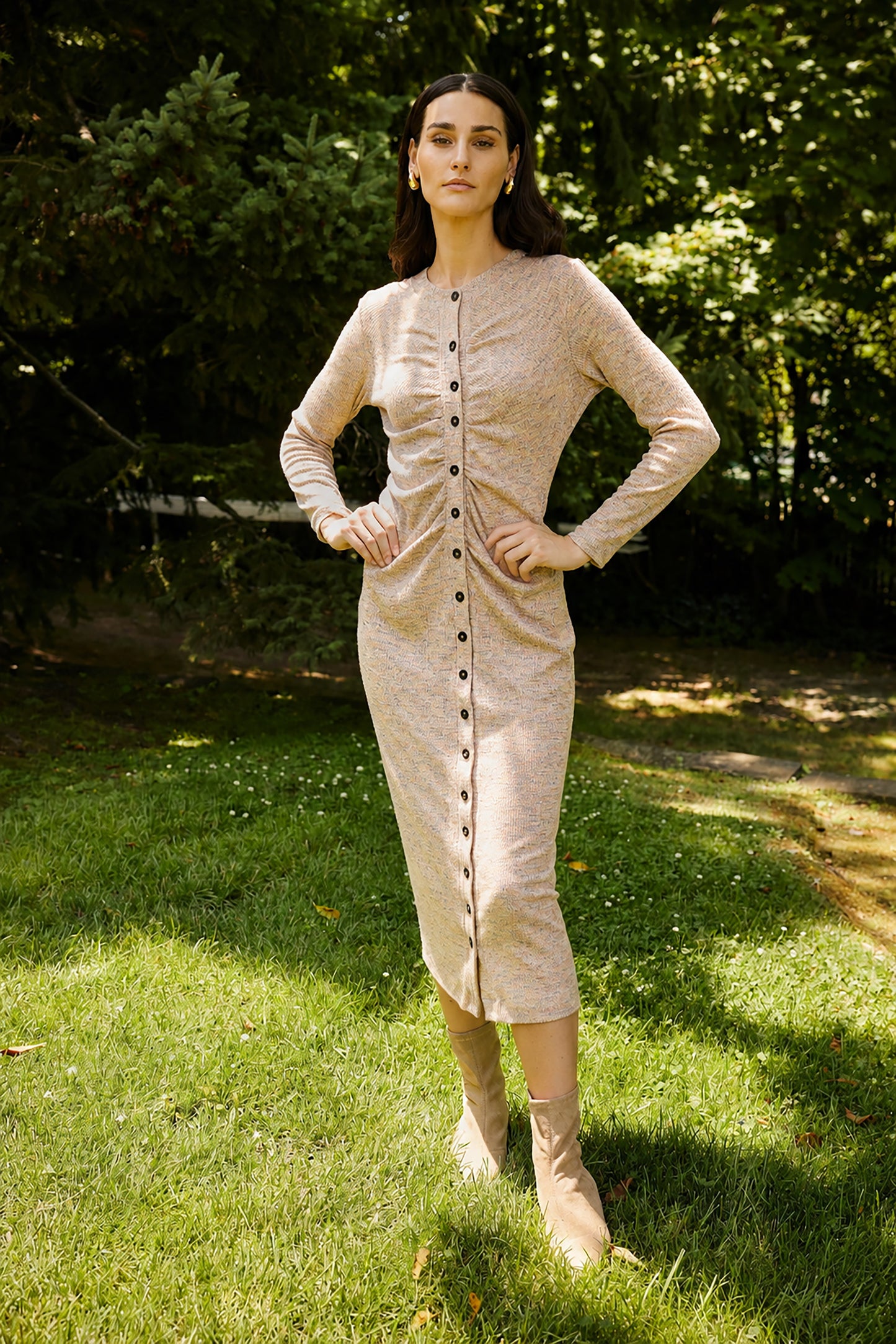 LEXI DRESS - TAN