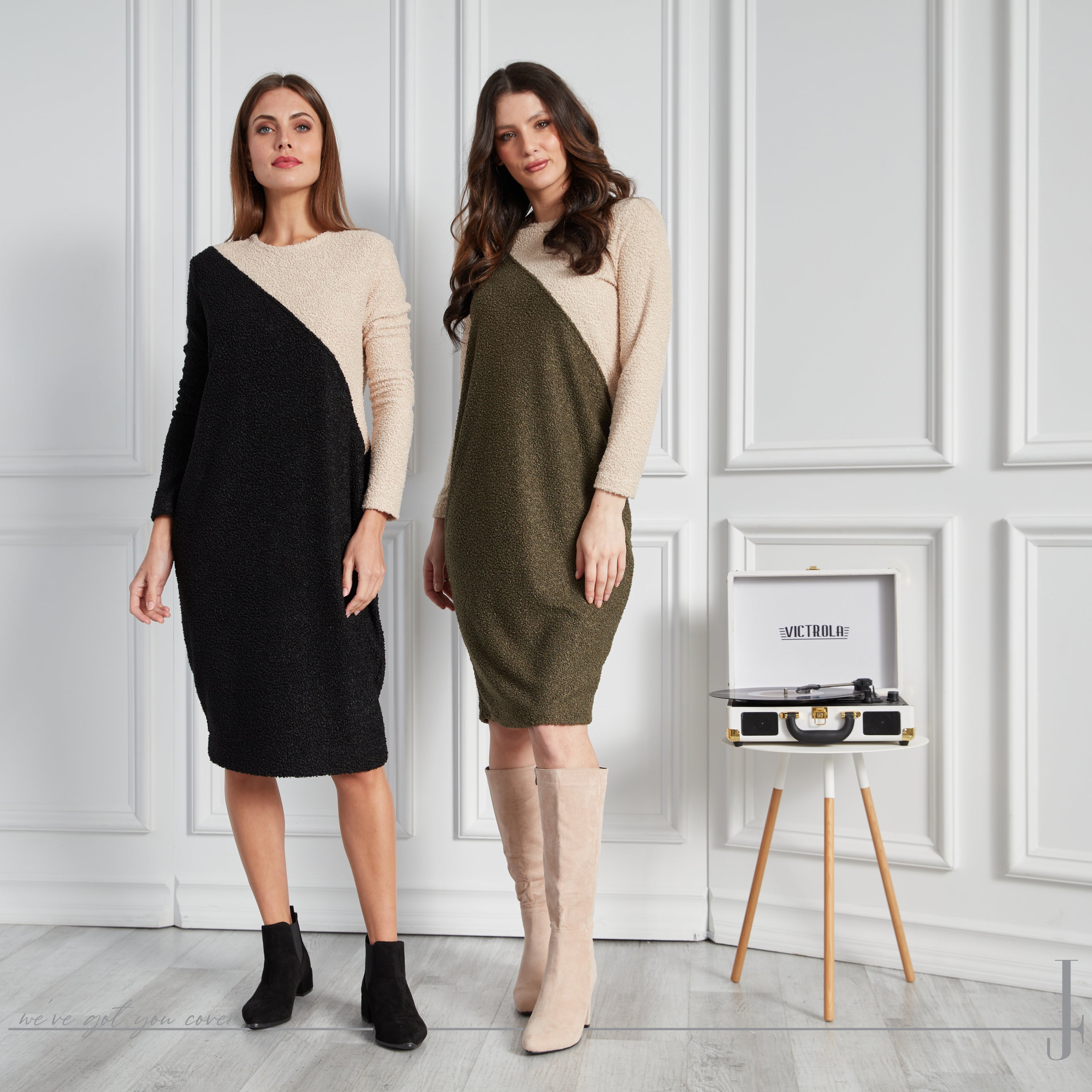 MARLENE - BLACK/IVORY
