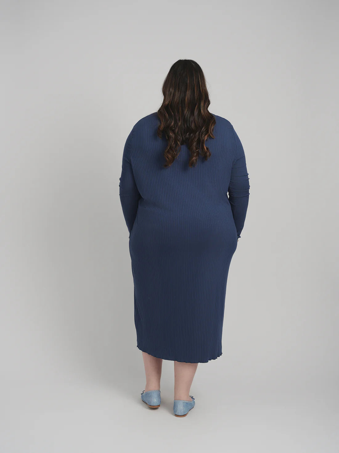 MAYAS - RIBBED BUTTON DOWN DRESS