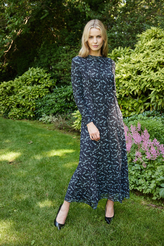 PARKER DRESS - BLUE FLORAL
