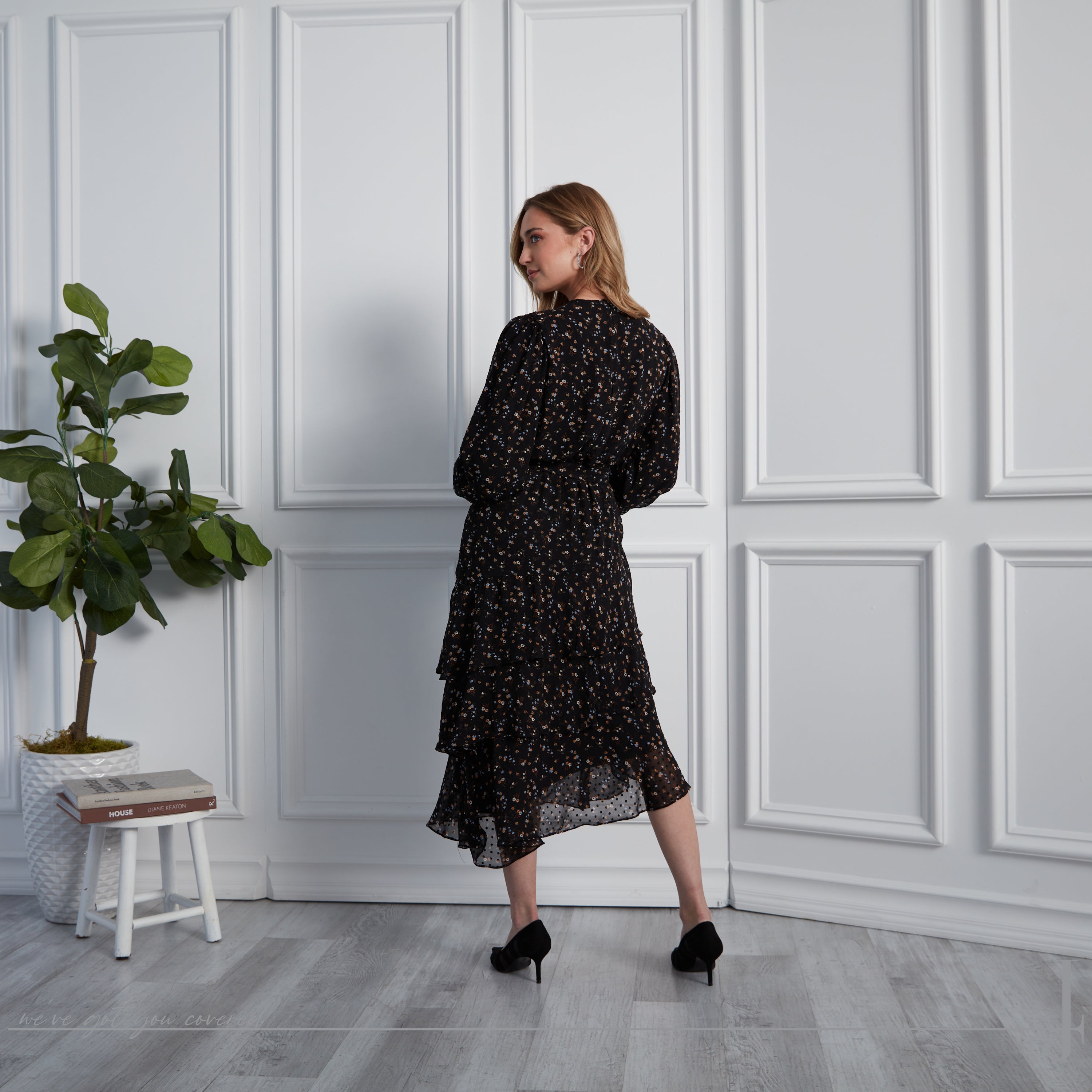 RACHEL - BLACK FLORAL