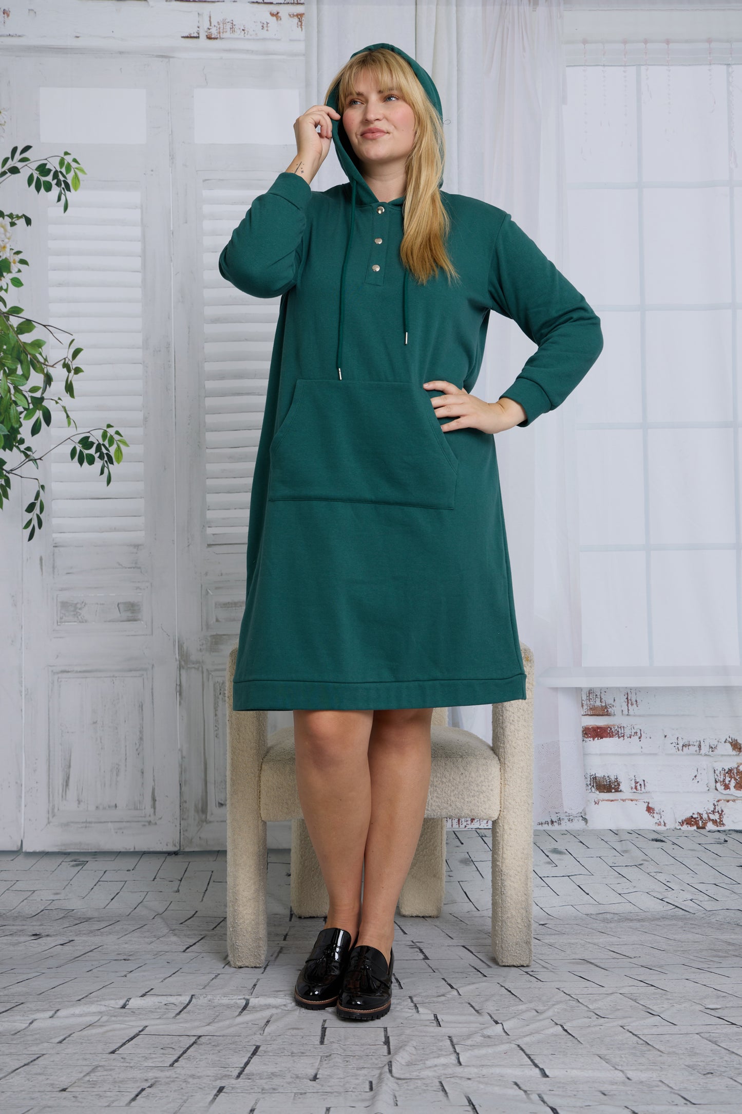 SARA HOODIE DRESS PLUS