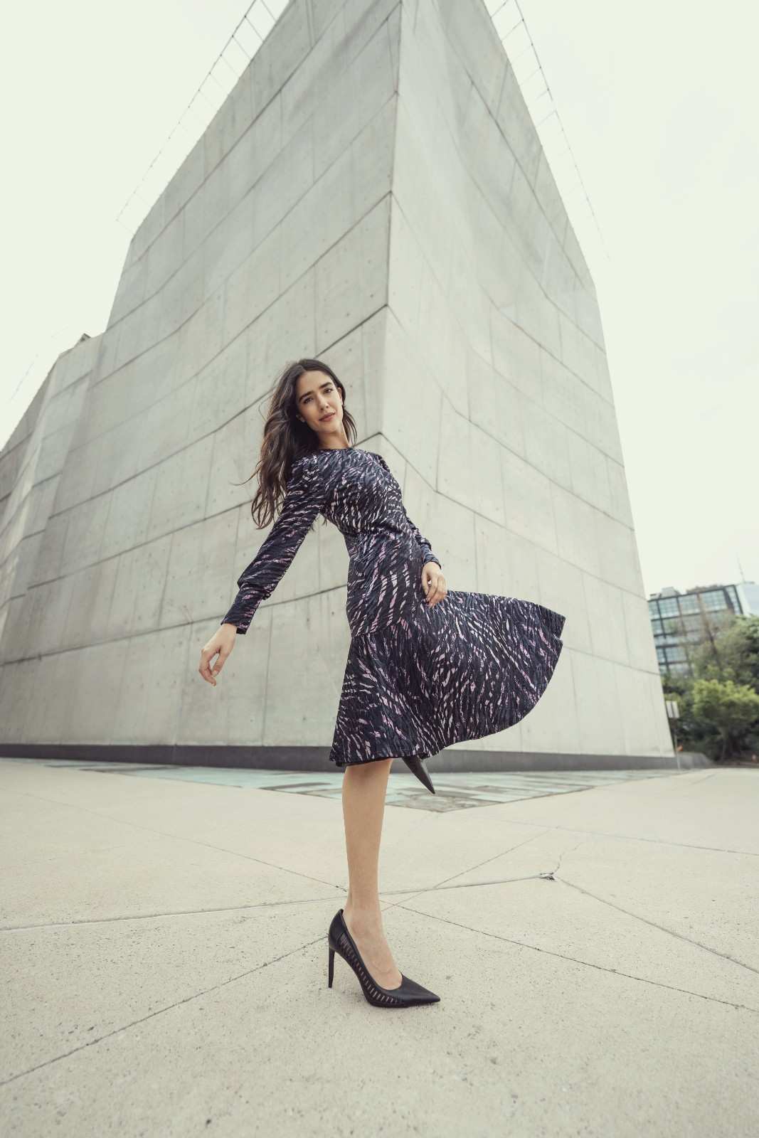 SHARON DRESS - PURPLE
