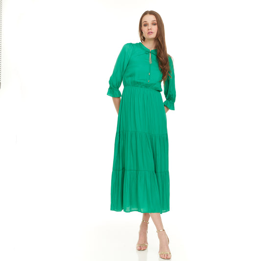 SOHO POMPEII DRESS - KELLY GREEN