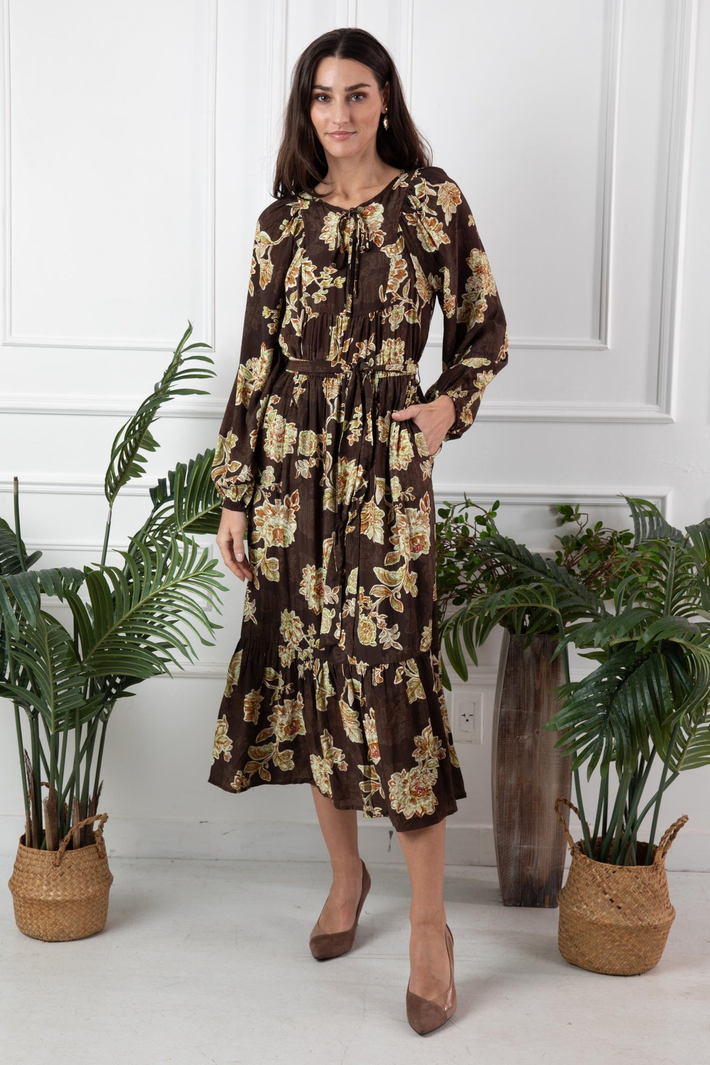 SOHO MARSALA DRESS