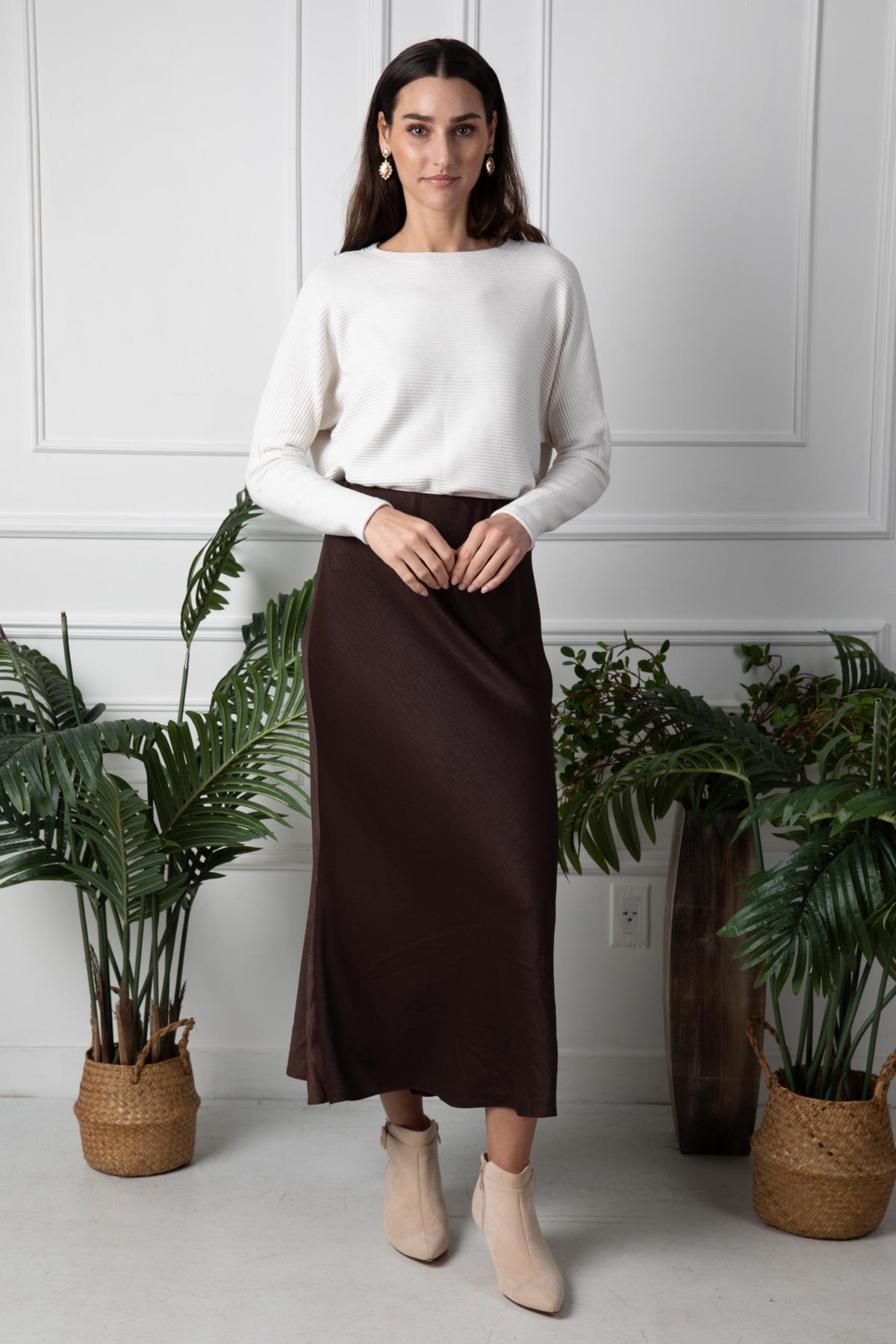 COSMO SKIRT - CHOCOLATE