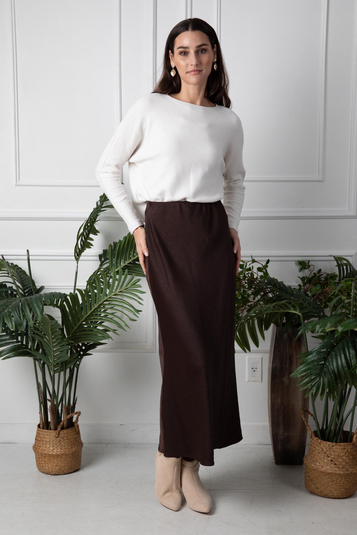 COSMO SKIRT - CHOCOLATE