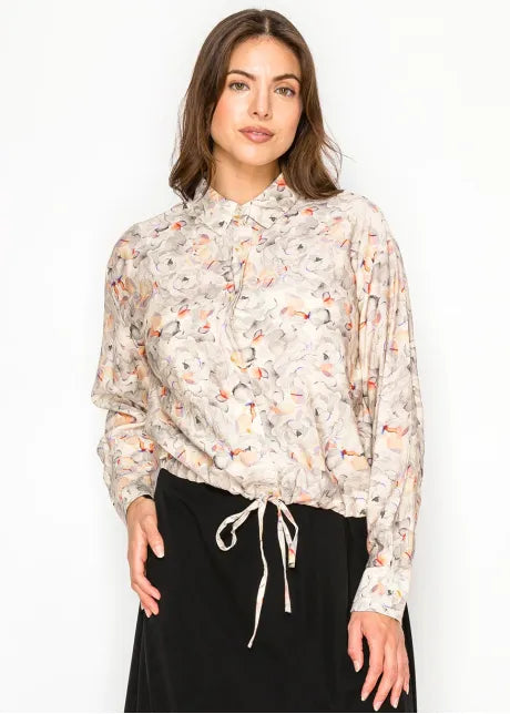 YAL -  CINCH WAIST BLOUSE