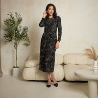 JANELLE DRESS - BLACK/WHITE