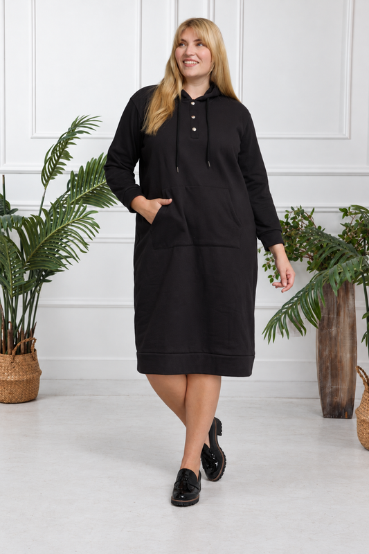 SARA HOODIE DRESS PLUS